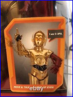 RARE NIB STAR WARS C-3PO Force Awakens Interactive ROBOTIC Droid 16 Thinkway