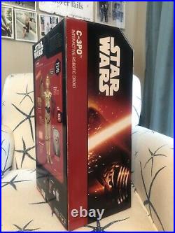 RARE NIB STAR WARS C-3PO Force Awakens Interactive ROBOTIC Droid 16 Thinkway