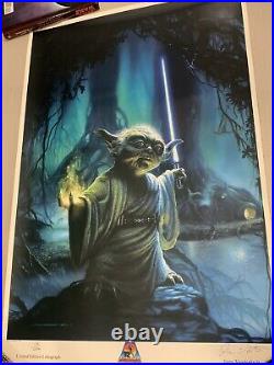 RARE Star Wars Jerry Vanderstelt Yoda Celebration Europe Print Lithograph