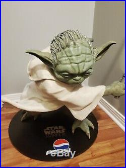 RARE Star Wars LIFE SIZE Yoda Statue (Pepsi) Limited Edition Episode III