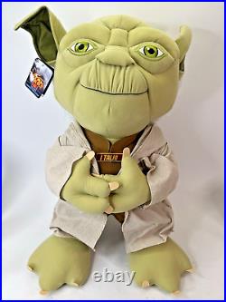 RARE Underground Toys 2013 Star Wars Plush Talking Yoda 26 Jumbo Lucasfilm
