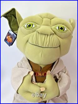 RARE Underground Toys 2013 Star Wars Plush Talking Yoda 26 Jumbo Lucasfilm
