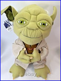 RARE Underground Toys 2013 Star Wars Plush Talking Yoda 26 Jumbo Lucasfilm