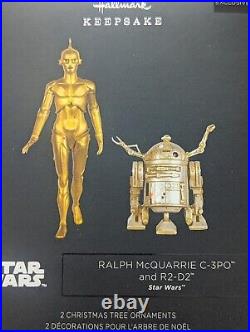 Rare 2019 Star Wars Celebration Exclusive Ralph McQuarrie C-3PO & R2-D2 Hallmark