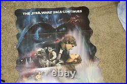 Rare Star Wars Theater Standup Movie Lobby Poster Empire Strikes Standee1982 5c2