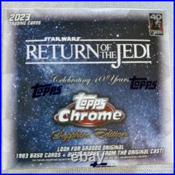 SEALED Topps Chrome 2023 Star Wars Return of the Jedi Sapphire Factory New Box