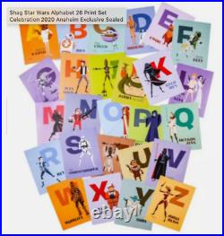SHAG's Star Wars Alphabet Set Series Celebration 2020 Anaheim Sealed #32/100