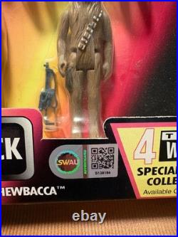 SIGNED Star Wars POTF Classic Edition 4-Pack David Prowse/Peter Mayhew COA NIB