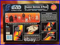 SIGNED Star Wars POTF Classic Edition 4-Pack David Prowse/Peter Mayhew COA NIB