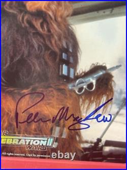 STAR WARS 2002 Celebration II Peter Mayhew Chewbacca Signed Photo Beckett