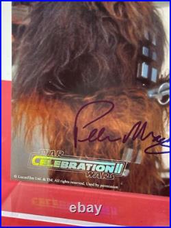 STAR WARS 2002 Celebration II Peter Mayhew Chewbacca Signed Photo Beckett STAR WARS 2002 Celebration II Peter Mayhew Chewbacca Signed Photo Beckett