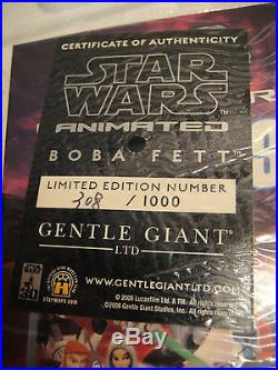 STAR WARS BOBA FETT CELEBRATION IV MAQUETTE/STATUE #308/1000 CLONE Gentle Giant