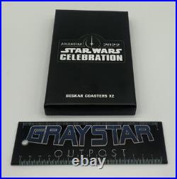 STAR WARS CELEBRATION 2022 Mandalorian Beskar coaster set