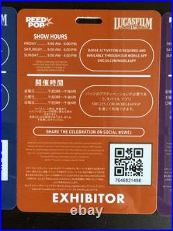 STAR WARS CELEBRATION 2025 Exhibitoronly admission badge Rare item japan Plastic