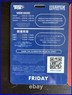 STAR WARS CELEBRATION 2025 Exhibitoronly admission badge Rare item japan Plastic
