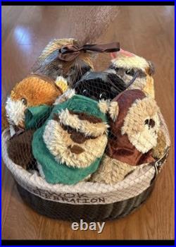 STAR WARS Ewok Celebration Limited Edition Plush Set /Basket Star Wars 9 NWT