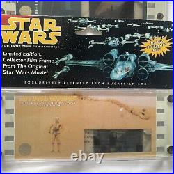 STAR WARS LIMITED EDITION COLLECTOR FILM FRAME 70MM (5) Never Opened