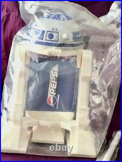 STAR WARS PEPSI R2-D2, BATTLE DROID drink can holder & 2000 CELEBRATION C-3PO