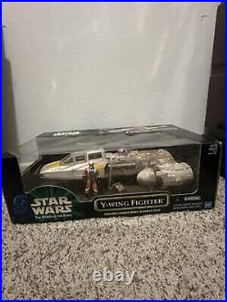 STAR WARS Power of the Force Y-WING FIGHTER Vehicle REBEL ALLIANCEPILOT 1999