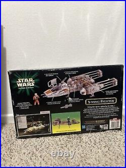 STAR WARS Power of the Force Y-WING FIGHTER Vehicle REBEL ALLIANCEPILOT 1999