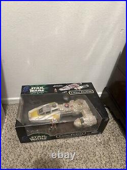 STAR WARS Power of the Force Y-WING FIGHTER Vehicle REBEL ALLIANCEPILOT 1999