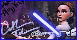 STAR WARS THE CLONE WARS Cast Signed Autographed 11x17 Poster/Print