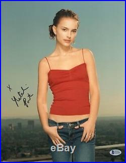 Sexy Natalie Portman Signed 11x14 Photo Star Wars Authentic Autograph Beckett