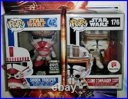 Shock Trooper #42 & Clone Commander Cody #176 with soft protector case