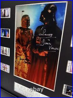 Signed Star Wars Empire Strikes back Bobba Fett & Darth Vader