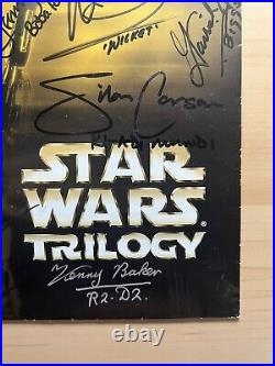 Signed Star Wars Trilogy JP Press Release Cast Signed Baker, Bulloch, Mayhew