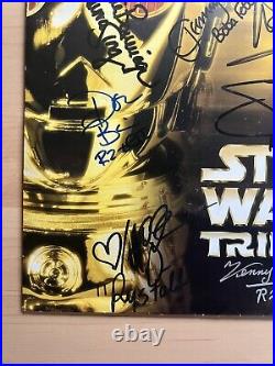 Signed Star Wars Trilogy JP Press Release Cast Signed Baker, Bulloch, Mayhew