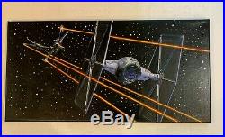 Space Battle Star Wars 18x 30 Pop Art Painting Chris Cargill