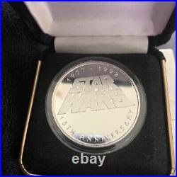 Star Wars 15th Anniversary Limited Edition Coin 1992 jewel box