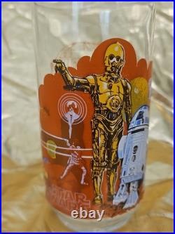Star Wars 1977 IV Burger King Vintage Glasses Set of 3 Star Wars 1977 IV Burger King Vintage Glasses Set of 3