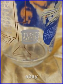 Star Wars 1977 IV Burger King Vintage Glasses Set of 3 Star Wars 1977 IV Burger King Vintage Glasses Set of 3