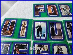 Star Wars 22 Stickers #67-88 Complete Set Green Stickers 1980