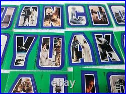 Star Wars 22 Stickers #67-88 Complete Set Green Stickers 1980