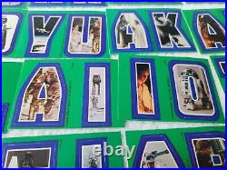 Star Wars 22 Stickers #67-88 Complete Set Green Stickers 1980