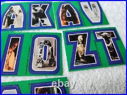 Star Wars 22 Stickers #67-88 Complete Set Green Stickers 1980