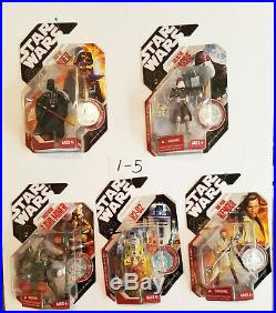 Star Wars 30th Anniversary Figures FULL SET OF 60, with Coins NIP