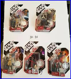 Star Wars 30th Anniversary Figures FULL SET OF 60, with Coins NIP