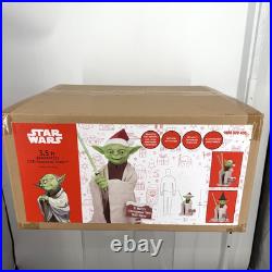 Star Wars 3.5ft Animated Yoda with LED Lights & Sound Holiday Christmas Decoration