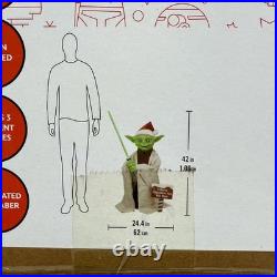 Star Wars 3.5ft Animated Yoda with LED Lights & Sound Holiday Christmas Decoration