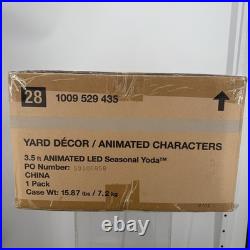 Star Wars 3.5ft Animated Yoda with LED Lights & Sound Holiday Christmas Decoration