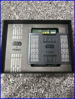 Star Wars 40th Fossil Special Edition Boba Fett Card Case New Open Box