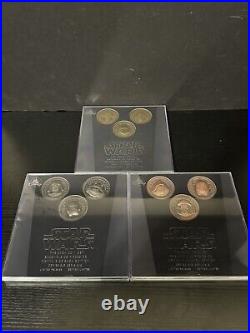 Star Wars AP(Artist PROOF) Limited Release Saga Series Coin Set 1-3 New