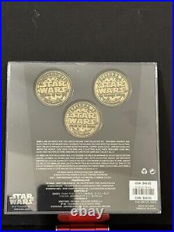 Star Wars AP(Artist PROOF) Limited Release Saga Series Coin Set 1-3 New