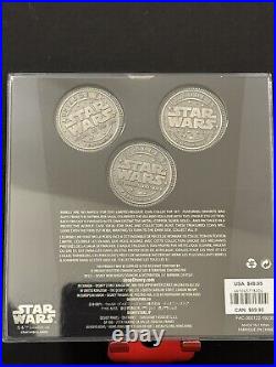 Star Wars AP(Artist PROOF) Limited Release Saga Series Coin Set 1-3 New