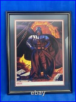 Star Wars Artists Hildebrandt Bros Darth Vader 24 x 30 Signed Framed Art