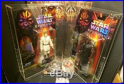 Star Wars Black Series CELEBRATION EXCLUSIVE DARTH MAUL OBI WAN COMBO withcases